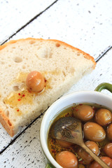 Green Olives and Olive Oil