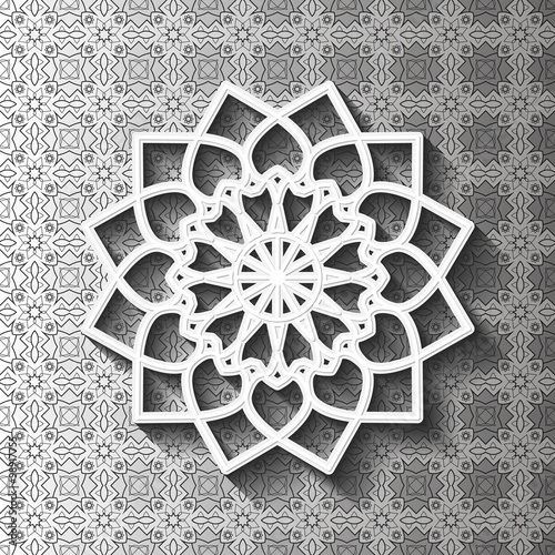 Download "Paper lace flower, decorative snowflake, mandala, arabic ...