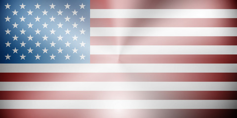 Obraz premium USA flag metallic