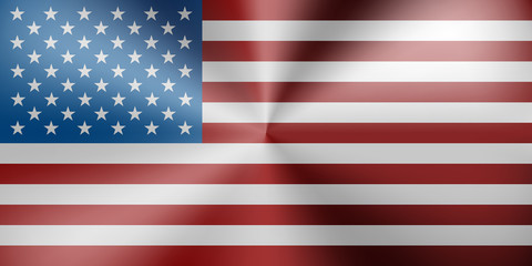Obraz premium USA flag metallic