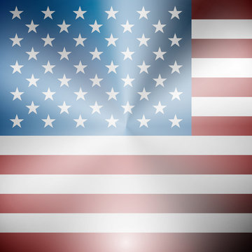 USA flag metallic