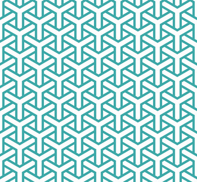 Geometric seamless pattern in asian style. Lattice, triangular, Puzzle, Maze traditional vector seamless pattern.