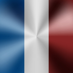 France metallic flag