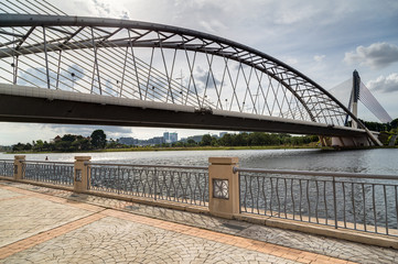 Seri Saujana Bridge in Putrajaya,  Malaysia