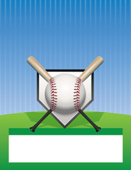 Vector Baseball Background Illustration