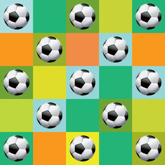 Vector Soccer Pattern Illustration
