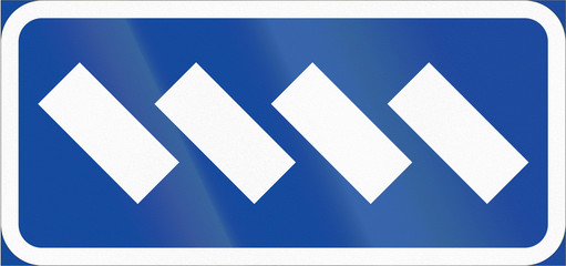 Road sign used in Sweden - Parking configuration