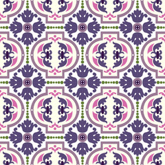 Seamless background image of vintage purple pink spiral round pattern.
