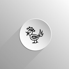 beautiful bird rooster Doodle