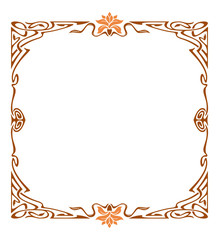 Art nouveau picture frame