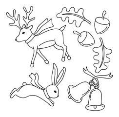 Christmas element doodle