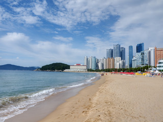 Beach of Haeundae, Busan, Korea