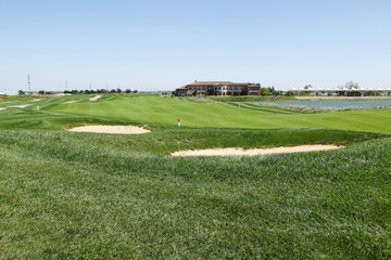 Fototapeta na wymiar The golf course landscape