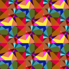 The pattern of colored mosaic
