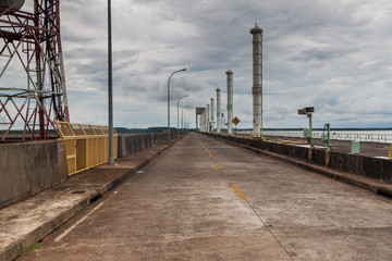 Obraz premium Itaipu dam on river Parana on the border of Brazil and Paraguay