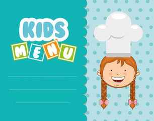 kids menu design