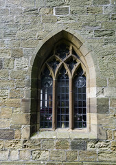 Fototapeta premium Typical English chapel side window