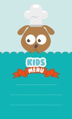 kids menu design