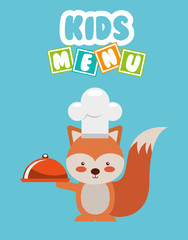 kids menu design