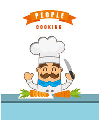 people cooking design