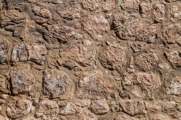 Detail of an old stone wall