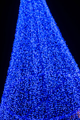 abstract christmas background with defocused lights