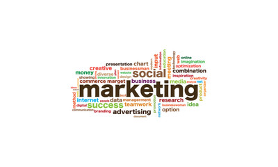 Marketing word cloud