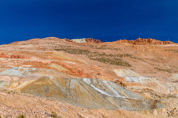 Mineral rich mountain near Potosi, Bolivia