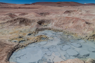 Sol de Manana geyser field, Bolivia