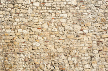Fototapeta premium Stone Rock Wall / Texture of old rock wall for background