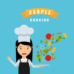 people cooking design