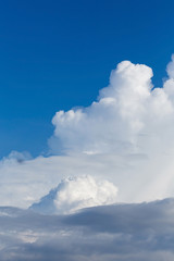 cloud on clear blue sky