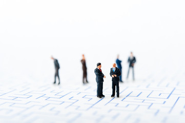 迷路とビジネスマン,ミニチュア,