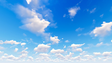 Cloudy blue sky abstract background, 3d illustration