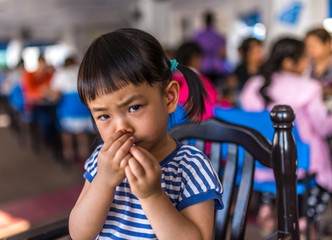 Asian toddler girl