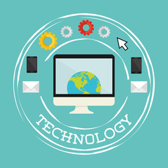 Technology icons design 