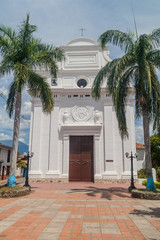 Fototapeta na wymiar Jesus Nazareno church in Santa Fe de Antioquia, Colombia.