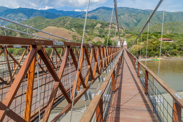 Fototapeta premium Puente de Occidente (Western Bridge) in Santa Fe de Antioquia, Colombia
