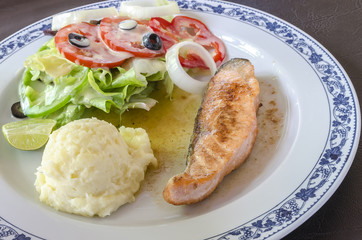 Salmon steak
