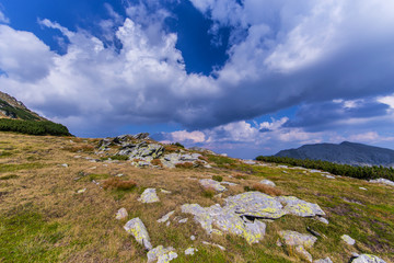 Summer scenery in the Transylvanian Alps