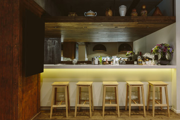 Loft interior Bar design