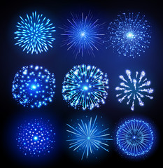 Set of Vector holiday firework