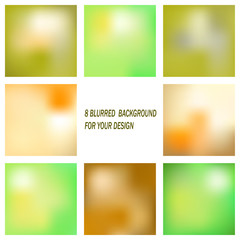 Obraz premium Set of abstract blurred backgrounds