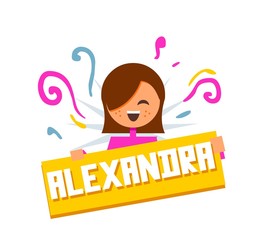 Named of  Alexandra