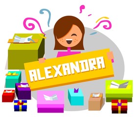 Celebration gift for Alexandra