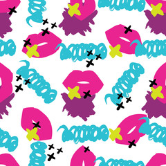 Modern hipster seamless geometric pattern