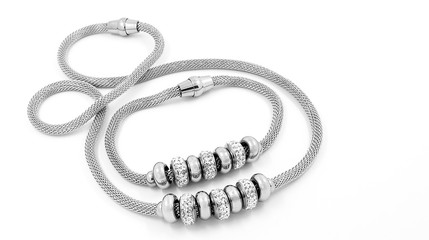 Set of necklace and bracelet
