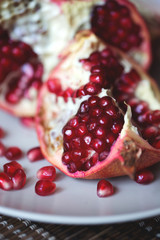 Pomegranate, close-up.
