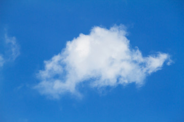 Partly cloudy blue sky background