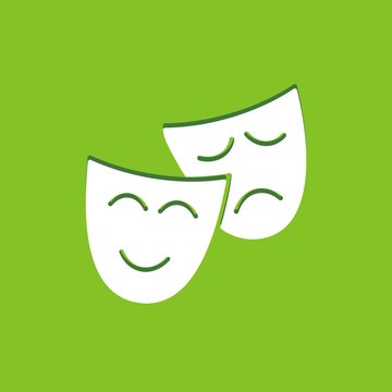 Icono Teatro Máscaras RELIEVE